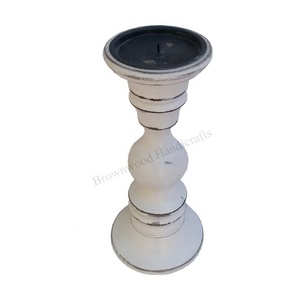 Portavelas de madera de mango personalizado, soporte decorativo hecho a mano con atractivo para decoración multiusos a precios asequibles - Product Image 2