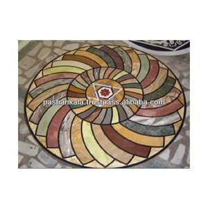 Mesa con incrustación semipreciosa, antigua, exclusiva - Product Image 1