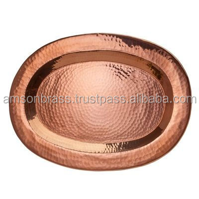 Achla Designs Plateau Rond 30,5 Cm En Cuivre - Élégance Et Praticité