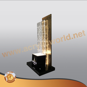 Estante de exhibición de vino de botella individual LED acrílico personalizado estante de exhibición de vino iluminado glorificador - Product Image 3