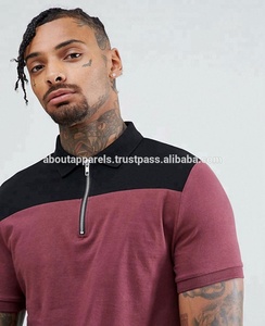 Vente en gros en vrac Polo coupe ajustée en coton trois couleurs respirant de haute qualité pour hommes en vrac - Product Image 3