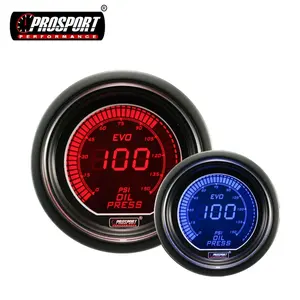 52mm Digital Blue & Red LCD Auto car Oil Pressure Gauge