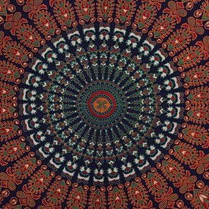 Tapiz de Mandala de algodón 100%, juego de sábanas de cama de tela de algodón de tamaño Queen para decoración del hogar - Product Image 4