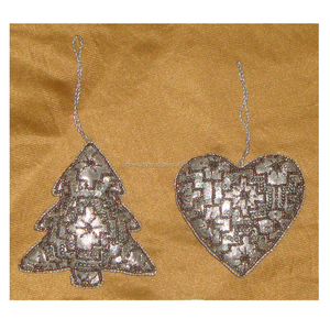 Beautiful Embroidery Christmas Hanging Ornament - Product Image 1