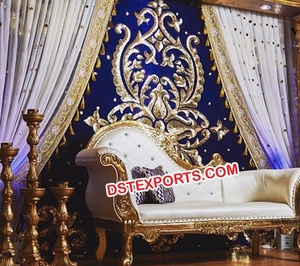 Astounding Wedding Backdrop Decorations Indian Wedding Mandap Backdrop <b>Curtains</b> Handmade <b>Embroidered</b> <b>Curtain</b> Decor - Product Image 2