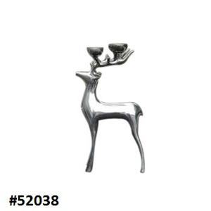 Candle Holder Deer <b>Candlestick</b> Metal Home Decor Silver Candle Stand Nickel Plated Deer Shape Candle Holder - Product Image 2