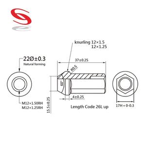 น็อตล้อปลายเปิดสแตนเลสสำหรับตลาดอะไหล่ยานยนต์ - มาตรฐาน ANSI ผิวสีเงิน ได้รับการรับรองมาตรฐาน ROHS คุณภาพระดับไฮเอนด์ - Product Image 6