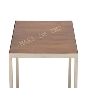 Modern Design Industrial Furniture Solid Wooden Top & Steel Leg Side <b>Table</b> for Living Room Coffee <b>Table</b> End <b>Table</b> - Product Image 3