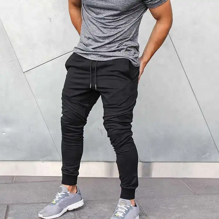 Wholesale Black Athletic Fit Track Pant For Men From Gym Clothes