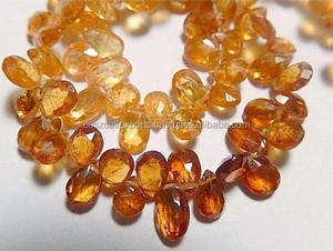 Perles de brin de pierres précieuses briolette poire à facettes de qualité supérieure perles de pierre specolite - Product Image 5