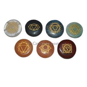 Wholesale 7 Chakra Crystal Heart Stone Set Buy Wholesale Seven Chakra Crystal Quartz Set Natural Healing <b>Mascot</b> Style - Product Image 1