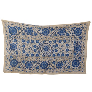 ¡Venta al por mayor Vintage azul Suzani almohada hecho a mano colcha de colgando de la pared! - Product Image 6