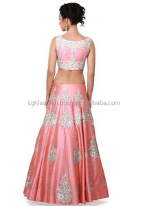 2018 élégant Lehenga Choli Designer vêtements indiens et pakistanais fabriqués à la main - Product Image 2