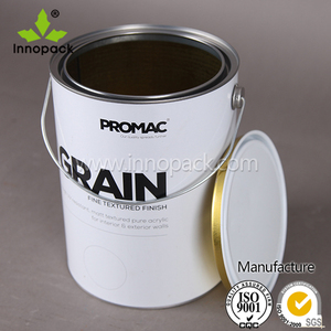 กระป๋องสีเปล่าขนาด 5 ลิตร สำหรับสีเคลือบเงา พร้อมหูหิ้วโลหะและฝาปิด - Product Image 5