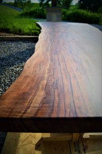 โต๊ะทานอาหารไม้อะคาเซียขอบแข็งโต๊ะรับประทานอาหารร้านอาหารและคาเฟ่เฟอร์นิเจอร์ร่วมสมัย - Product Image 2