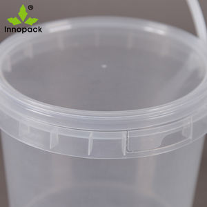 Cubo de Plástico Transparente de 1 Litro, Apto para Alimentos, para Envasado de Dulces, con Asa y Tapa Transparentes - Product Image 4