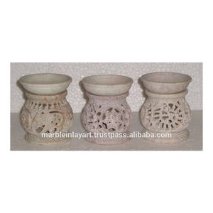 Handmade Beautiful Soapstone <b>Aroma</b> Oil Burner - Product Image 1
