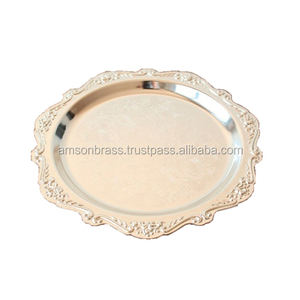 Luxury Charger <b>Plate</b> High Quality Finished Metal Charger <b>Plate</b> <b>Decorative</b> Round Shape Home Hotel Tabletop - Product Image 5