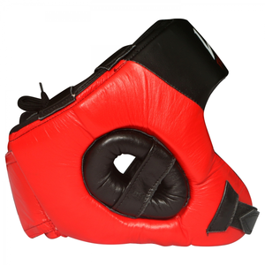 Boxing Head Guards Custom Logo <b>Leather</b> Face <b>Protector</b> With Printing for Kickboxing Protection - Product Image 2