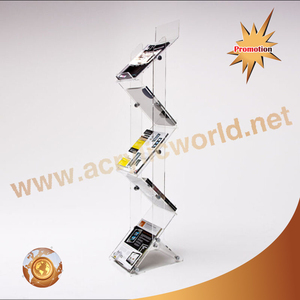 ชั้นอะคริลิ A4นิตยสารโบรชัวร์ชั้นวางจอแสดงผล/นิตยสารชั้นอะคริลิยืนแสดงโบรชัวร์ชั้นวางจอแสดงผล - Product Image 6