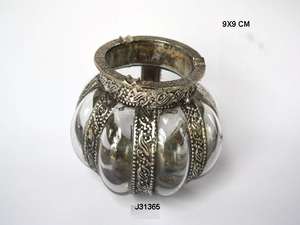 Soporte votivo de vidrio y Metal para luz de té, candelabro de cristal transparente para decoración del hogar - Product Image 6