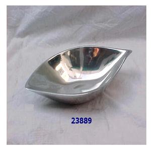 Bowsl en aluminium de portion en métal fait sur commande de luxe plaqué par argent et de conception moderne pour le service - Product Image 2