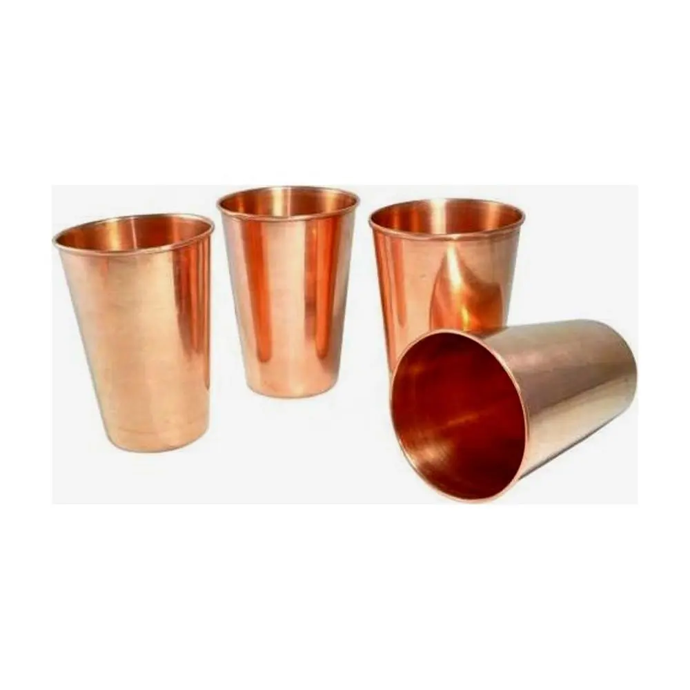 New Design Moscow Mule Mug copper glass Plain Glass made of Pure Copper sight glass copper tumblers