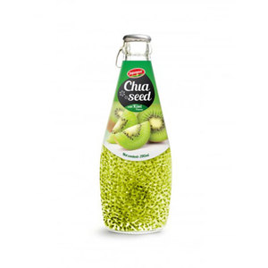 Boisson aux graines de chia aromatisée aux fruits mélangés 290ml dans une bouteille en verre, marque JOJONAVI - Product Image 5