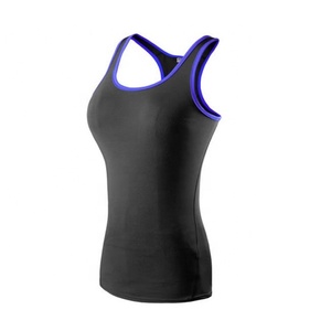Womens <b>Compression</b> Wear Singlet Fitness Tank Tops Yoga Tank Tops Running Tank Tops Gym wear for Ladies - Product Image 1