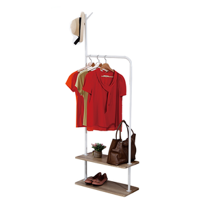 Steel Tube MDF Clothes <b>Hanger</b> Stand Quality <b>Coat</b> Rack MIT Housewares Quality Sale Modern <b>Storage</b> Bedroom Furniture Taiwan Home - Product Image 2