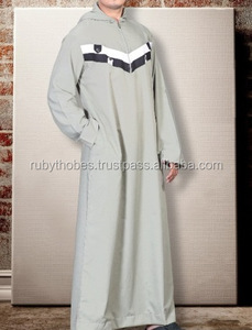 Thobe เสื้อผ้ามุสลิมผ้าโพลีเอสเตอร์คุณภาพสูงแบบดั้งเดิมสำหรับผู้ใหญ่ XS-XXXL ทางการลำลองฤดูร้อนมีขนาด ODM 2ชิ้นขั้นต่ำ - Product Image 3