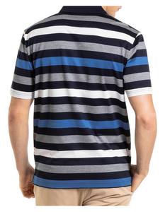 Polos con bordado a rayas para hombre, camisetas informales de manga corta, clásicas, de negocios, novedad de verano - Product Image 3