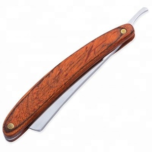 Rasoir à manche en bois, 1 pièce, rasoir droit - Product Image 3