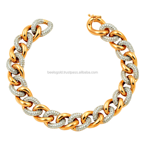 Pulsera de cadena de piedra de varios colores Gourmet de Plata de Ley 925K - Product Image 5