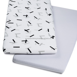 High Quality Super Soft 100% Organic Cotton Fitted Crib Sheets for Baby - Product Image 1