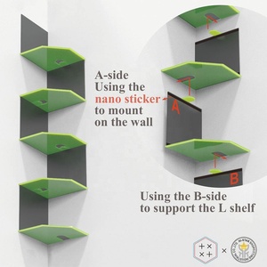 Estante de Esquina Modular de Acrílico para Exhibición de Adhesivos de Pared - Product Image 5