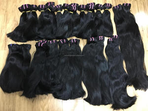 100% extension de cheveux humains vierges tissage de cheveux vietnamiens sans enchevêtrement Remy cheveux Machine Double trame pour toutes les couleurs - Product Image 3