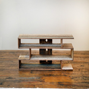 Nuevo modelo de madera recuperada, hecho a mano, moderno mueble de TV de madera maciza para sala de estar - Product Image 1