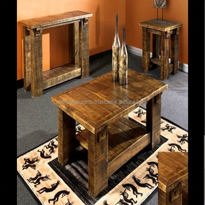 โต๊ะกาแฟไม้รีไซเคิลสไตล์อินเดีย - Product Image 6