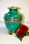Gold & Black Brass <b>Funeral</b> Urns by Brassworld India <b>Funeral</b> <b>SUpplies</b> - Product Image 4