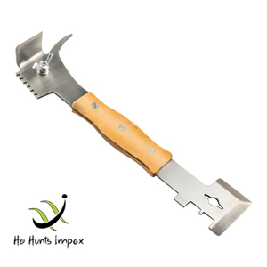 Décapage à abeilles en acier inoxydable, outil multifonctionnel de grattoir avec manche en bois, offre spéciale - Product Image 2