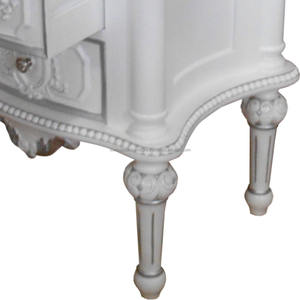 Wooden Mahogany Carved <b>Nightstand</b> Furniture French Style. - Product Image 6