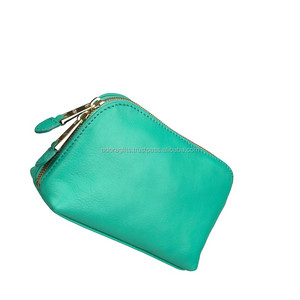 Étui à cosmétiques en cuir et PU durable avec fermeture à glissière Organisateur de stockage de fentes de logo personnalisé pour sacs de maquillage - Product Image 1