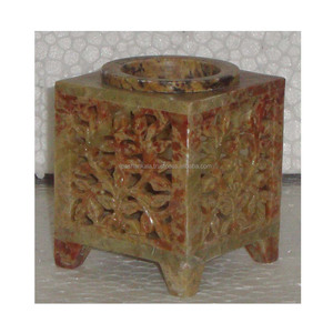 Quemador de Aceite de Fragancia de Piedra de Savia con Forma Cuadrada Hermosa - Product Image 1