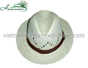 หมวกคาวบอยหลากสีทำจากฟางและใบปาล์ม - Product Image 4