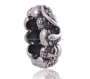 Manufacturer solid 925 sterling silver Maori <b>plain</b> <b>ring</b> ready stock wholesale - Product Image 2
