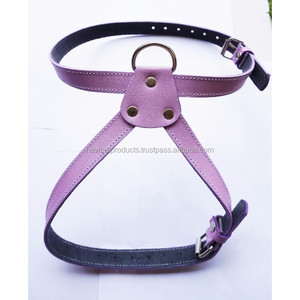 Luxury Leather <b>Dog</b> Harness with Leash for Walking Training New Designs Very Cheap Price Manufacturer Wholesaler Decorated Rivets - Product Image 5