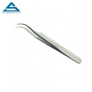 Pince à épiler 440 pour extension de cils polonaise avec pointe pointue Logo personnalisé pince à épiler pour sourcils - Product Image 4