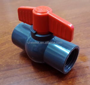 บอลวาล์วพีวีซีเกลียวแบบแมนนวลพร้อมเกลียว NPT & BSP สำหรับน้ำ OEM มีรูปแปดเหลี่ยมหรือทรงกลม - Product Image 3