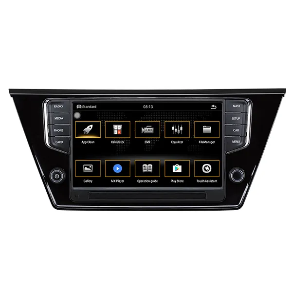 2 din auto radio sistema di navigazione per auto multimedia video android car dvd per VW Touran L 2015-2018